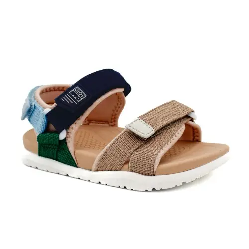 Sandalias infantiles Trekking GIOSEPPO LINWOOD con velcro en marino y rosa - 1