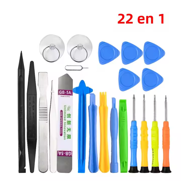 Kit De Herramientas De Reparación Para Móvil 22 En 1 Spudger Pry Opening Tool Destornillador Para iPhone iPad Laptop Computer Set De Herramientas Manuales - 1
