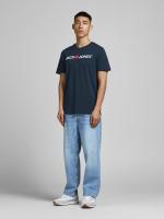 Jack & Jones hombre Pack 3 Camisetas de Algodón Serie Classics Color White - Navy - Black Moda Casual Informal - details 3