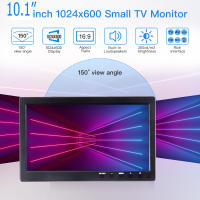 10.1 Inch 1024*600 LCD HD PC Monitor Mini TV Computer Display 2 Channel Video Input Portable Monitor With Speaker HDMI VGA - details 1