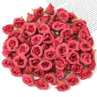 20/50Pcs Rosas Artificiales 2CM Flores Falsas Para Decoración De Hogar Jardín Bodas DIY Scrapbook Guirnalda Regalo Accesorio - details 16