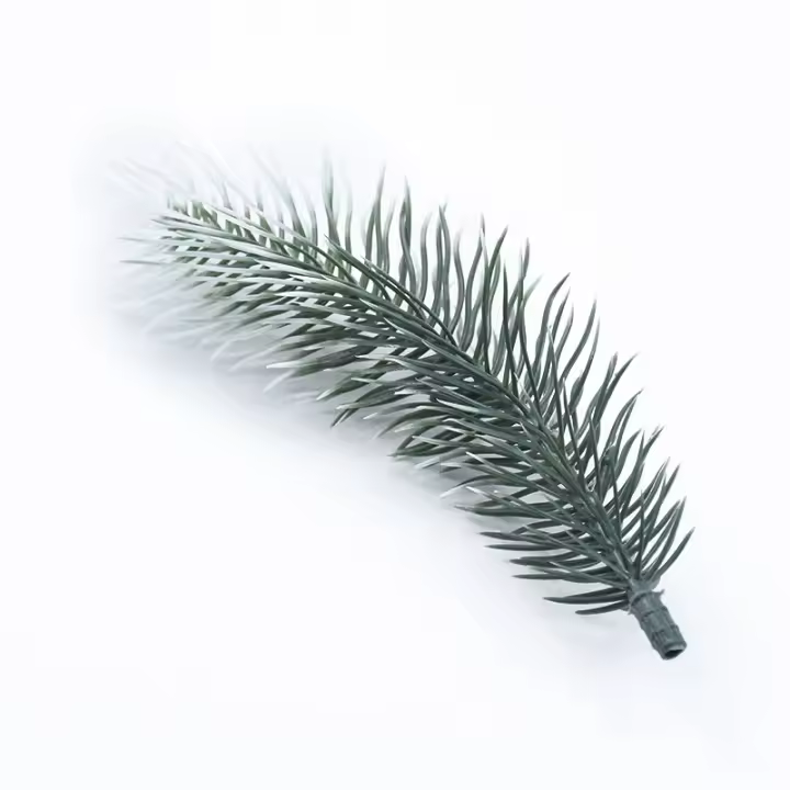 10/20PCS Material De Coronas Navideñas Plantas Artificiales Decorativas Para Bodas Y Hogar Flores De Plástico Pina De Pino Hoja De Nieve - 1