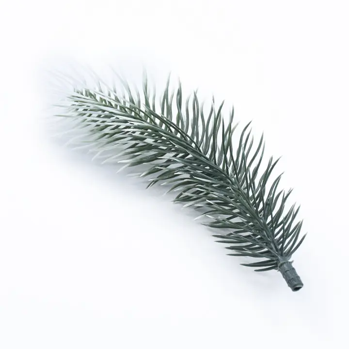10/20PCS Material De Coronas Navideñas Plantas Artificiales Decorativas Para Bodas Y Hogar Flores De Plástico Pina De Pino Hoja De Nieve - 1