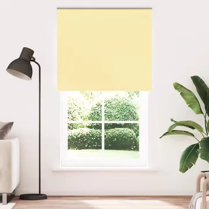 Estor Enrollable Opaco Amarillo 135x230 cm Tela Ancho 131,6 cm - 1