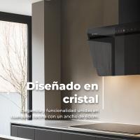 Campana Extractora CE42 60 cm de Ancho Decorativa EVVO, Potencia 800 m³/h, Táctil y Gestual, Filtro Aluminio y Carbón Activo - details 0