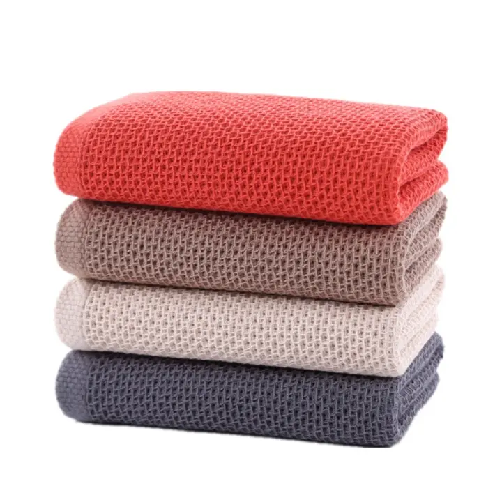Papel de cocina de Algodón para el hogar, paño de piel de panal, toalla de mano absorbente ultrasónica, 6 piezas - 1