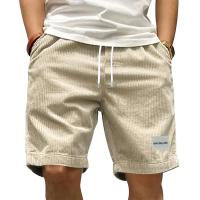 Shorts De Corduroy Vintage Para Hombre Estilo Retro Casual De Verano Pantalones Deportivos Transpirables De Color Sólido Talla Media - details 18