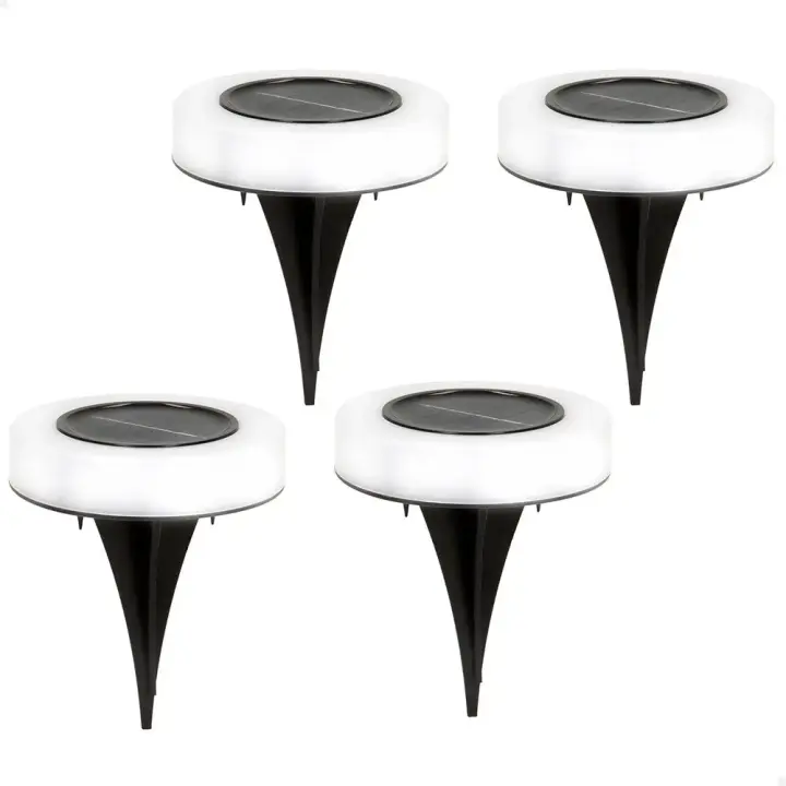 Aktive Paquete De 4 Focos Solares Exteriores Con Luz Led Cálida Y Faro De Jardín - 1