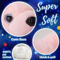 Cojín De Tela Suave De 38cm Con Luz LED Y Música En Forma De Perro Azul Grande Juguete De Peluche Regalo Kawaii Para Niñas Y Niños Decoración Del Hogar - details 10