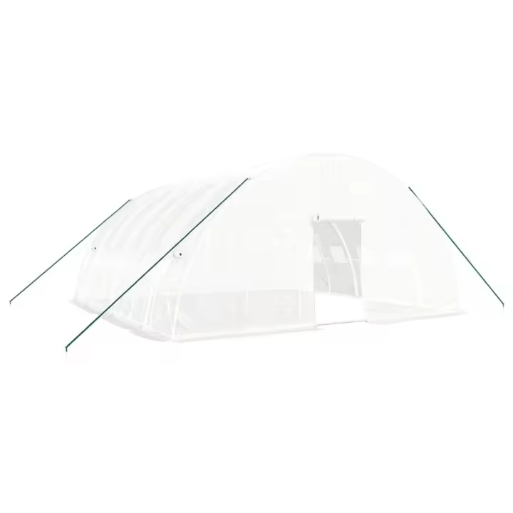 vidaXL Invernadero con Estructura Acero Invernáculo Vivero para Plantas Color Blanco,  Verde, y mas - 1