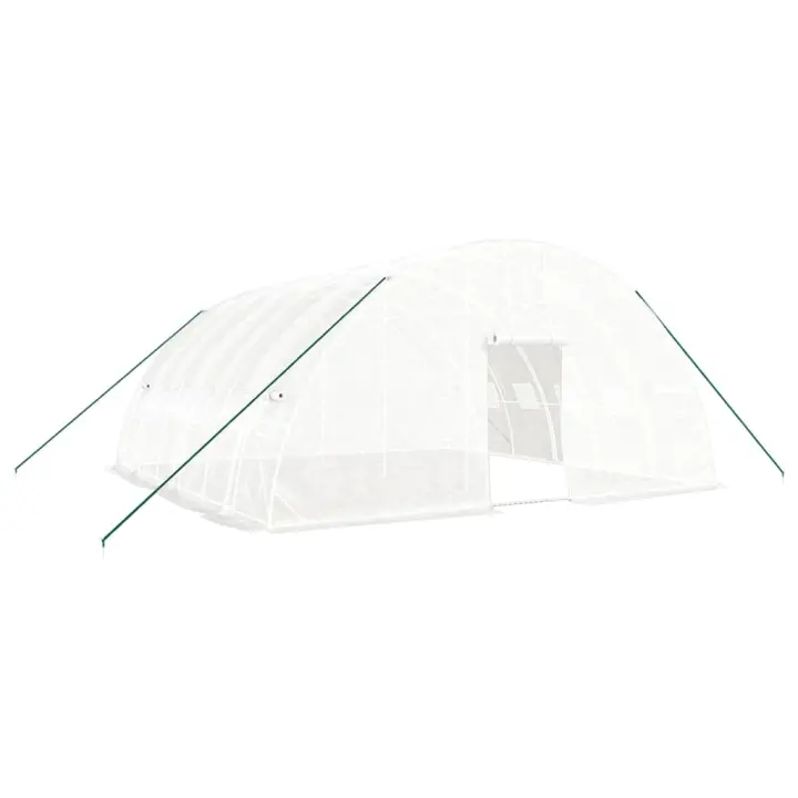 vidaXL Invernadero con Estructura Acero Invernáculo Vivero para Plantas Color Blanco,  Verde, y mas - 1