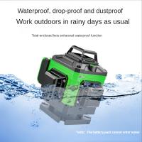 Nivel láser 4D de 16 líneas, autonivelante de línea verde 360°, niveles horizontales y verticales ﻿Nivel lazer, herramienta de nivelación de batería recargable por USB,Ip54 a prueba de polvo, impermeable, a prueba de terremotos, confiable y resistente - details 3