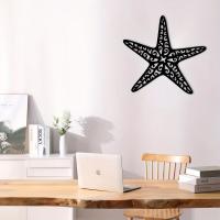 Arte De Pared De Metal En Forma De Estrella De Mar Costera Para Decoración De Interiores Arte De Pared Para Hogar - details 4