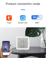 Sensor De Temperatura Y Humedad WiFi LCD Tuya Compatible Con Alexa Y Google Home Automación Doméstica Medidor De Clima Para El Hogar - details 7