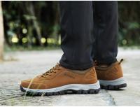 Zapatos De Senderismo Para Hombres Zapatillas De Montaña Botas De Escalada Respirables TPR Suela EVA Lona De Algodón Tamaño True Fit Para Otoño E Invierno - details 6