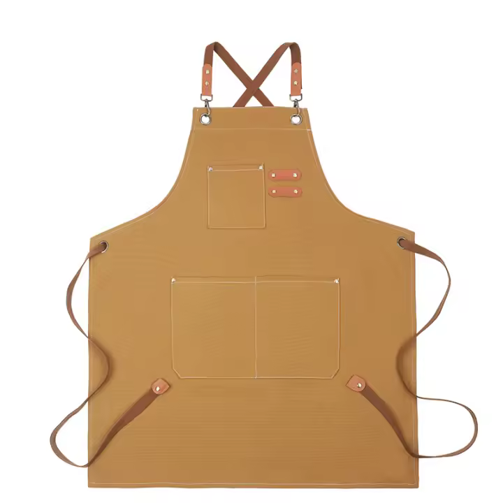 Nueva Moda Del Pato De Lona Para Cocina Delantal De Cocinero Para Hombres Y Mujeres Sin Mangas Para Grill Restaurante Bar Tienda Salones De Belleza Uniforme De Estudio - 1