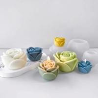 Molde De Cera Y Sabão Em Peça Em Silicone Forma De Flor Romântica Rosa Tamanho Médio Para Decoração De Casamento Presente De Dia Dos Namorados - details 1