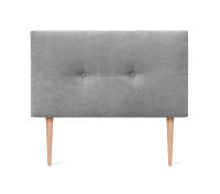 DHOME Cabecero de Polipiel o Tela AQUALINE Pro cabeceros Cabezal tapizado Cama Lujo (Gris Tela) - details 8