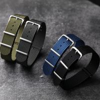 Nueva Correa De Reloj De Nylon Con Ribbed 18mm 20mm 22mm Accesorios Para Relojes Militares Pulseras De Fabricante Unisex - details 3