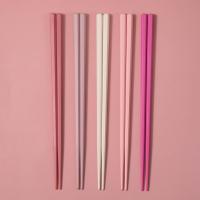 5Pares De Palillos De Colores Macarón Estilo Japonés Antideslizantes Resistente a Altas Temperaturas Para Sushi Uso Reutilizable Utensilios De Cocina De Plástico Sin Pintura Ni Olor Regalo Único - details 9
