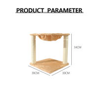 Rascador para gatos, Milo, diseño 2 en 1, hamaca y, 40 x 50 cm, duradero, fácil de limpiar, cama, ligero y portátil, soporta 10 kg, pelota de juego, - details 1
