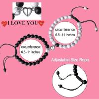 Pulseras a juego Pulseras de pareja Relación eterna Pulseras para él y para ella Pulsera de amor Joyas con piedras preciosas Regalos de San Valentín - details 3