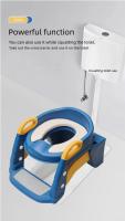 1-Pack Folding Toilet Potty Training Seat with Step Stool, Non-Slip Pad, Comfortable and Safe Toilet Trainer for Kids, Durable Plastic Design, Easy to Fold and Store, Suitable for Independent Use - details 5