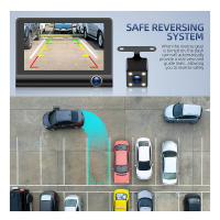 DVR De Coche 1080P Con 3 Cámara 4.0 Pulgadas Grabadora De Video Para Vehículos Cámara De Retrovisora Negra Bóx Con Sensor G Y Detección De Movimiento - details 6