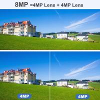 Cámara De Seguridad IP Exterior 4K 8MP WiFi Con Doble Lente Y Pantalla Doble Auto Seguimiento PTZ Zoom 8X Protección CCTV Vigilancia Video - details 2