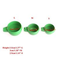 Juego De 3 Tazas De Alimento Y Agua Verdes Para Papagayos Plástico Accesorio De Alimentación Para Pájaros Y Palomas En Jaula - details 6