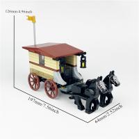Bloques De Construcción De Caballo Para Transporte De Carros Del Siglo Medio Modelo Interconectado Para Regalo De Año Nuevo Y Día De Acción De Gracias - details 2
