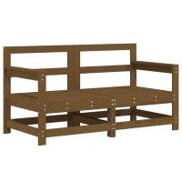 vidaXL Sofás de esquina de jardín 2 uds madera maciza de pino Pino natural, Pino blanco, Pino gris Conjunto Terraza Muebles Jardín Exterior Juego de Muebles de jardín Mueble Jardín Exterior Muebles de Salon Exterior - details 5