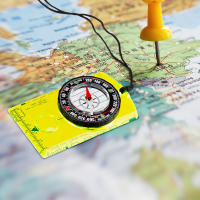 Compas Impermeable Para Exteriores Gadgets De Navegación Para Senderismo Camping Orientación Lectura De Mapa Para Escasos Niños - details 1