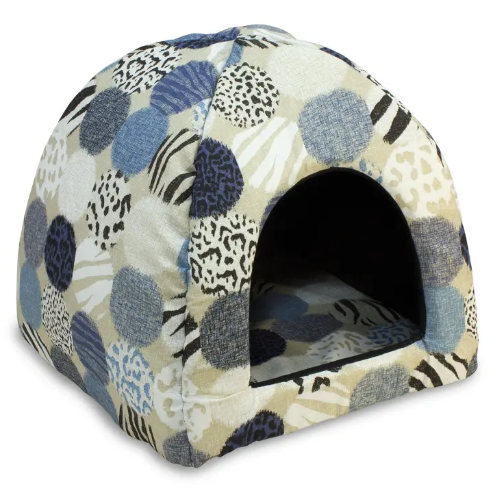 Iglu Animal Textura 45x45x40 cm - Ayuda al descanso de tu perro - Accesorios para mascotas - 1