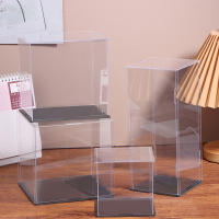 Caja De Exhibición De Acrílico Transparente 1Pc Para Muñecas Juguetes Coleccionables Protección Contra Polvo Tamaño 22 - details 0