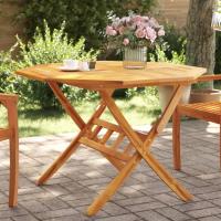vidaXL Mesa de jardín plegable madera maciza de acacia en dimensiones 135x85x75 cm/110x75 cm/60x75 cm y más | estructura resistente ideal para salón dormitorio o estudio - details 1