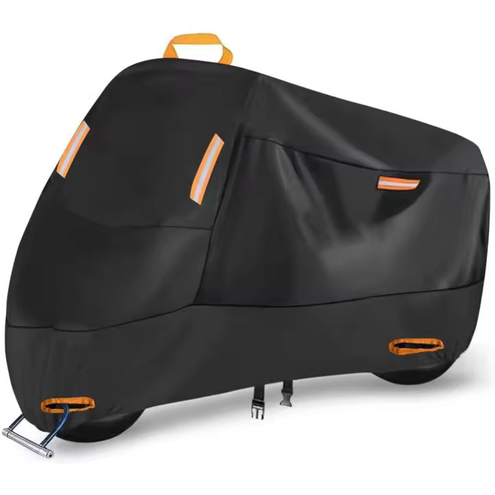 Cubierta De Motocicleta Impermeable Para Todas Las Estaciones Protección UV Y Antipolvo Tejido Resistente Al Desgaste Cubierta De Motocicleta 210D Para Exterior E Interior - 1