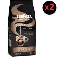 Lavazza Espresso Italiano Classico, 2x Paquete de 500g Café en Grano Natural, Ideal para la Máquina de Café Espresso, Notas Aromáticas Florales, 100 % Arábica, Intensidad 5, Tueste Medio - details 0