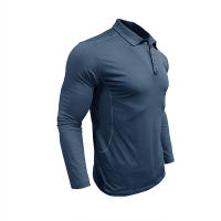Camiseta Deportiva De Hombre Con Cuello En V Y Manga Larga Para Fitness Y Senderismo Quick-Dry Camiseta De Verano Para Hombres - details 11