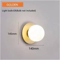 Lámpara De Pared Minimalista Nórdica Y Lujo Para Dormitorio Y Sala De Estar Iluminación Para Pasillo Y Escaleras Estilo Moderno Metal Negro Y Oro - details 8