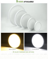 Lámpara De Techo LED Ultra Delgada MARPOU 2.2CM 24W 18W 13W 9W Decoración Moderna Para Dormitorio Sala De Estar Cocina 110V 220V - details 2