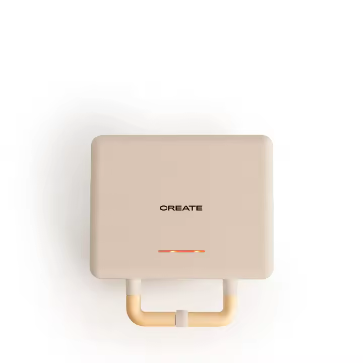 CREATE - Sandwichera grill y gofrera de placas intercambiables - STONE 3 in 1 COMPACT - 1