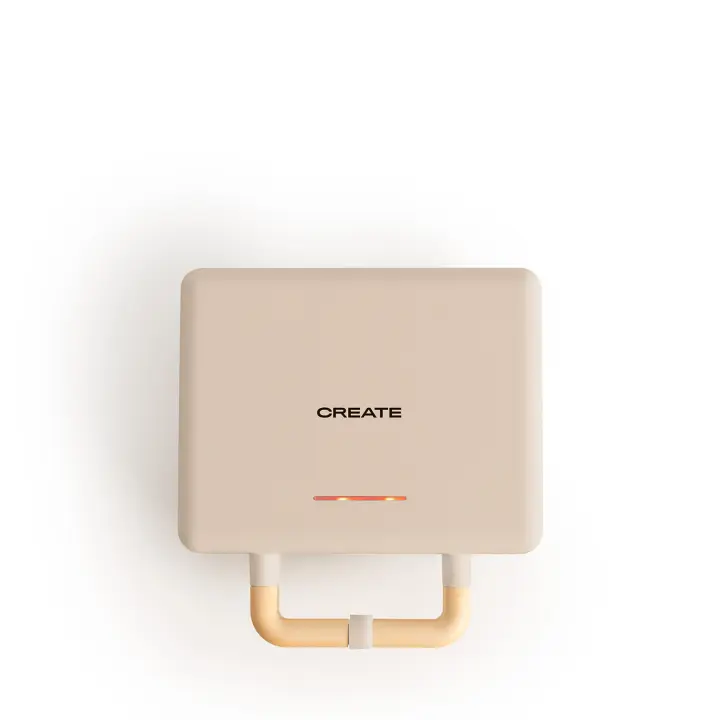 CREATE - Sandwichera grill y gofrera de placas intercambiables - STONE 3 in 1 COMPACT - 1