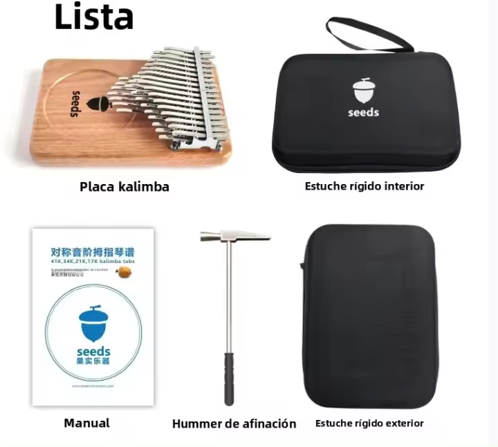Cromático Kalimba 41 Teclas Tono C 3 Capas Instrumento Musical Calimba De Madera Okoume Hecho a Mano Profesional - 1