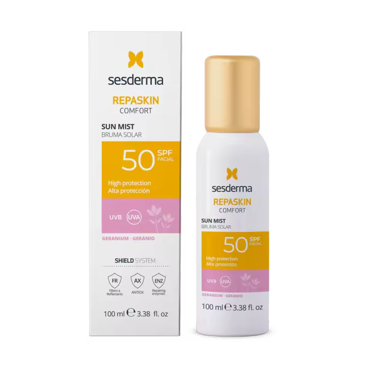 SESDERMA REPASKIN COMFORT BRUMA SOLAR SPF 50+ GERANIO 100 ML - 1