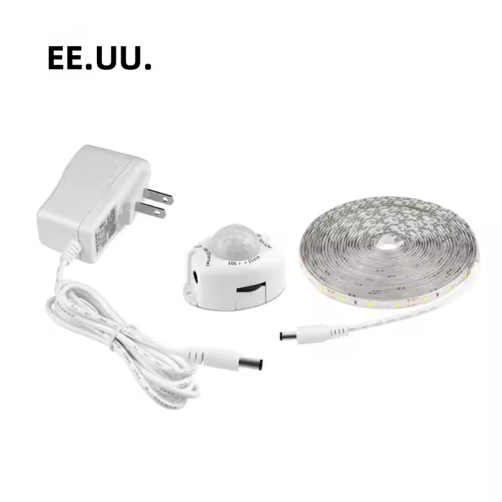 Tira De Luz LED Con Sensor De Movimiento PIR 12V 110V 220V Auto Encendido/apagado Para Escaleras Armario Cocina 1M 2M 3M 4M 5M - 1