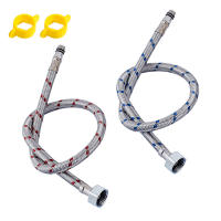 Pareja De Tubos Flexibles De Acero Inoxidable Para Baño 50cm Suministro De Agua Para Grifo Mezclador Frío Y Caliente G1/2 G3/8 G9/16 - details 7