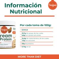 Crema Proteica Sabor Cookies Chips | 250 gramos | 20% de proteína | 0% azúcares añadidos | Sin aceite de palma | Torafood - details 1