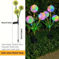 Luz De Jardín Solar Dandelion 1pc Luz LED Solar Para Exterior Decoración Para Césped Balcón Patio Y Jardín Fuente De Energía Solar Estilo Contemporáneo - details 0