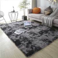 Alfombra Gris Para Sala De Estar Plush Suave Tapete Antideslizante Para Dormitorio Y Niños Decoración De Hogar Moderna Machine Made Rectangular - details 2
